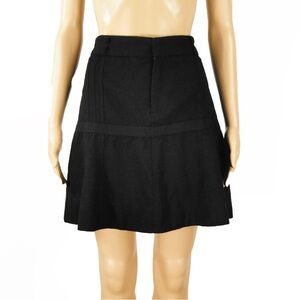 Vintage Marc Jacobs Wool Aline Full Black Mini Skirt